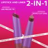 2-IN-1 Lipstick Lipliner, Velvet Matte Finish, Smooth & Plump, 12 Universal Lip Color-Nude Pink Rose Mauve Berry Plum, Creamy Formula for Lip Makeup, All-Day Wear, Cruelty-Free (#08 MAPLE BRICK) view 4