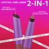 2-IN-1 Lipstick Lipliner, Velvet Matte Finish, Smooth & Plump, 12 Universal Lip Color-Nude Pink Rose Mauve Berry Plum, Creamy Formula for Lip Makeup, All-Day Wear, Cruelty-Free (#04 BLUSH BERRY) view 4