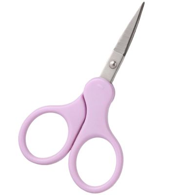 Beaupretty Stainless Steel Eyebrow Scissors Small Curved Grooming Trimmer for Men and Women Lightweight Rust-resistant Beauty Tool for Eyelashes Facial and Nose Hair Shaping