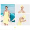ANGESHA 1Set Microfiber Bath Caps and Wearable Camisole Towel Set for Quick Drying and Comfort view 4