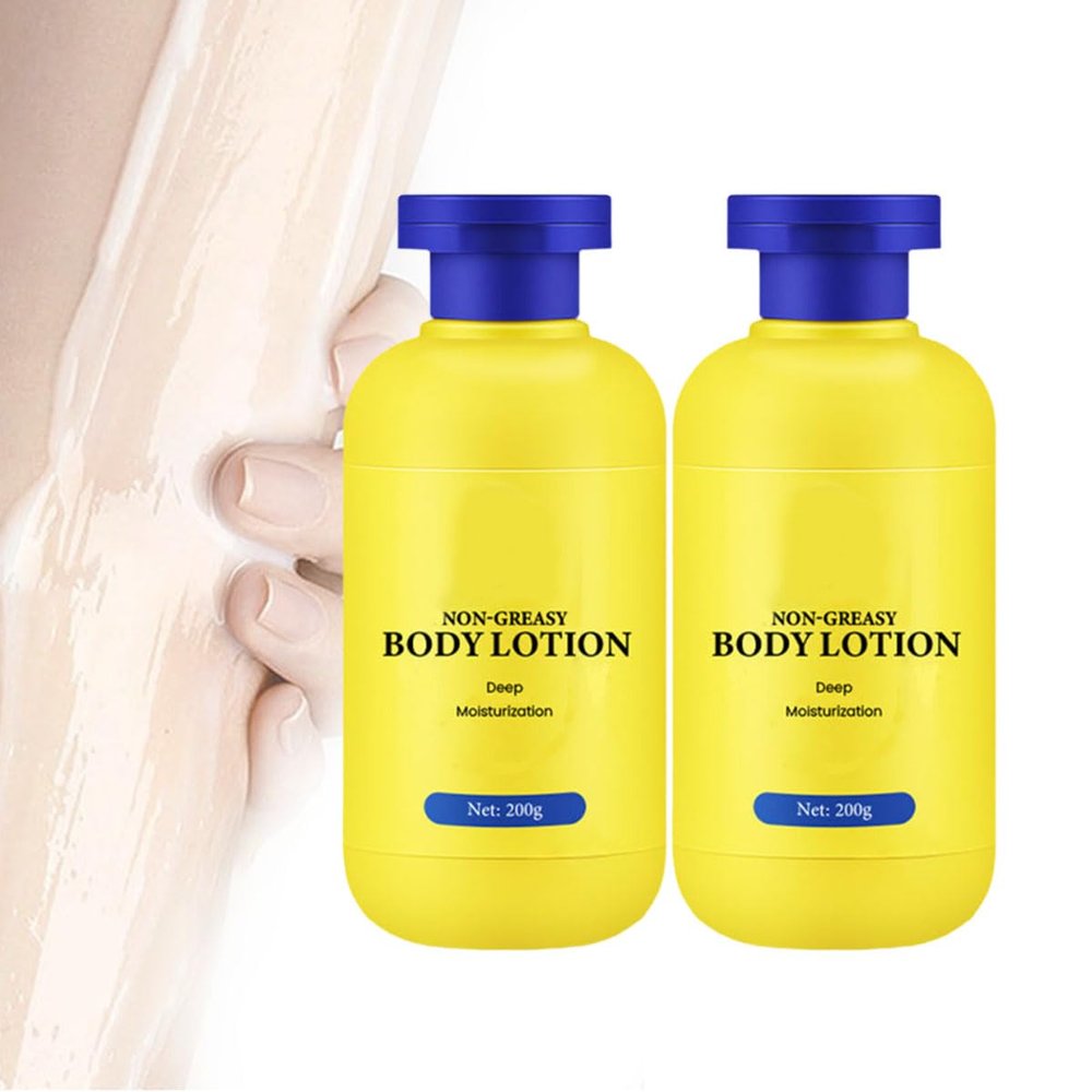 Deep Moisturization Non-Greasy Body Lotion,Body Lotion for Dry Skin,Fast-Absorbing and Non-Greasy, Lightweight Moisturizes for All Skin Types (2PCS)