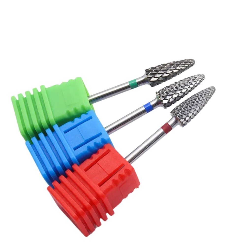 1Pcs big small Professional Nail Art Electric Drill Machine Manicure Pedicure Accessories Carbide nail drill bit(6mm XC 1pcs)