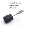 1Pcs big small Professional Nail Art Electric Drill Machine Manicure Pedicure Accessories Carbide nail drill bit(6mm XC 1pcs) view 2