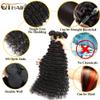 QTHAIR 20A Deep Wave Human Hair Bundle Brazilian Virgin Hair 26" 28" 28" 300g Deep Wave 3 Bundles 100% Unprocessed Bundles Natural Black Color Double Weft for Black Women view 3