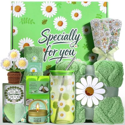 Birthday Gifts for Women, Daisy Self Care Gift Baskets for Women