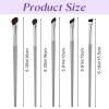 5 Pack Angled Eyeliner Brush, Concealer Brush, Eye Brow Angle Brow Brushes Flat Gel Eye Makeup Contour for Precision Application Beauty Cosmetic Tool for Tinting With Soft Synthetic Hairs view 2
