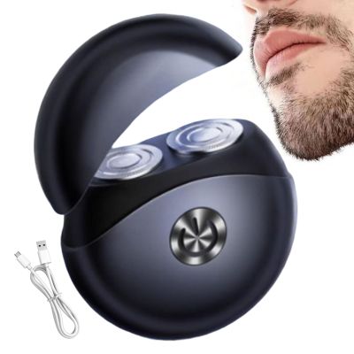 Electric Men, Rechargeable Cordless Trimmer Tool, Compact Size Grooming Travel Feature for Face, Abs Waterproof Shaving Device Details, Beard Shaver with Precision Edging Function, for Mustache