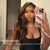 #4 Brown Body Wave 3 Bundles & 2x6 HD Lace Closure Human Hair 14 16 18+14 view 2