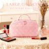 2026 New Travel Makeup Bag,Festivalment Wide Open Lay-Flat Water-Resistant Cosmetic Case,Puffy Padded Organizer for Toiletries & Brushes Large Capacity with Compartments (Khaki) view 2