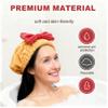2Pcs Super Absorbent Microfiber Hair Towel Wrap for Women Soft Bow Tie Wet Hairs Towel Wrap Accessories for Girls and Women (Pink+Red) view 2