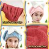 2Pcs Super Absorbent Microfiber Hair Towel Wrap for Women Soft Bow Tie Wet Hairs Towel Wrap Accessories for Girls and Women (Pink+Blue) view 3