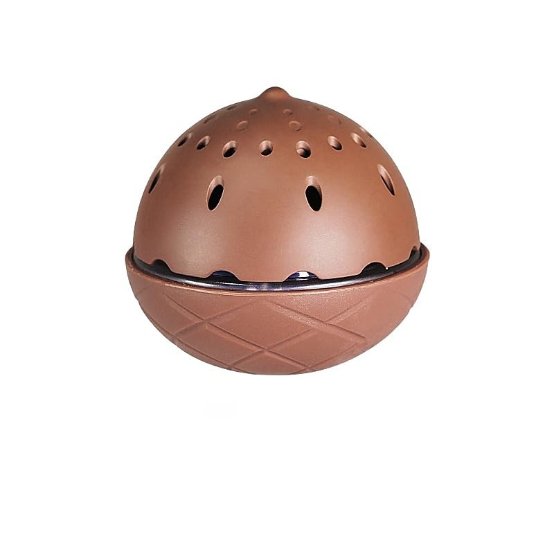 WASHWOW Electronic Bath Ball | Bath Ball-Firms Skin, Removes Smell of Older People, Portable for Outings | Bath Toy/Baby Bathroom Toys/Baby Cleaning Ball | Foot Bath Purifying Ball | WOW-2401 Brown