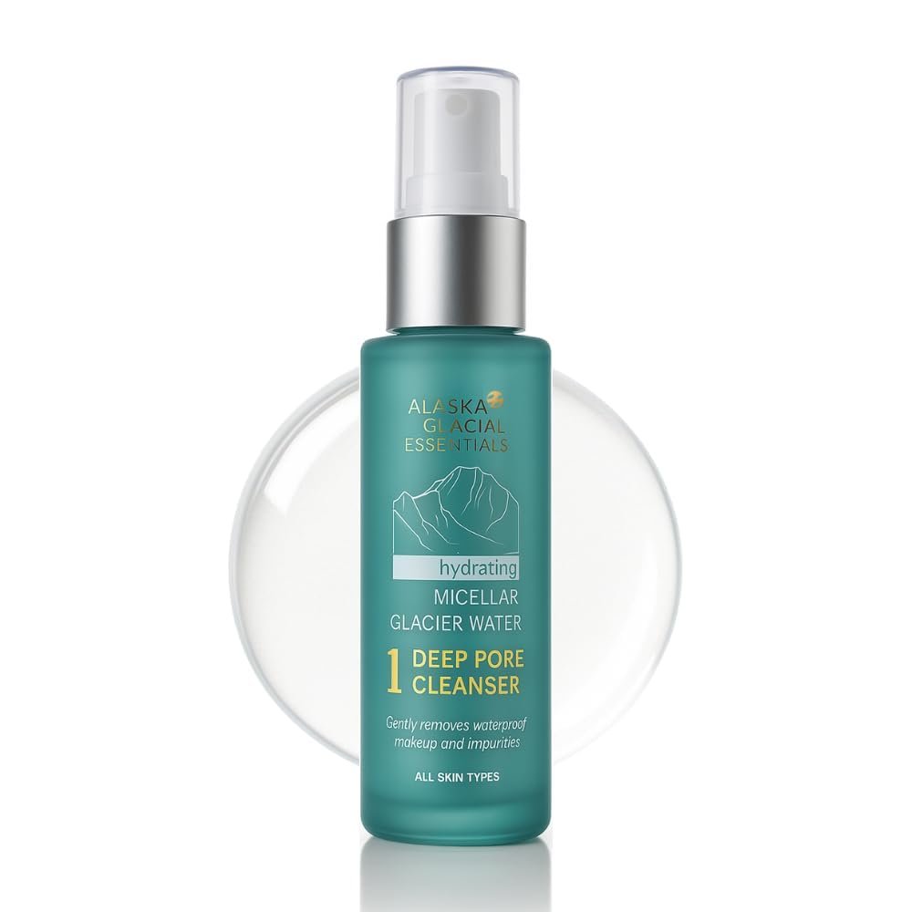 Alaska Glacial Travel Skincare Kit Cleanse, Tone, Mask & Hydrate (4-Piece Set)