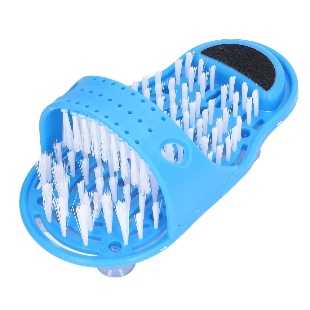 Estink Shower Foot Scrubber, Remove Dead Skin Relieve Pressure Massage Feet Cleaner with Suction Cups, for Bathroom Bathtub
