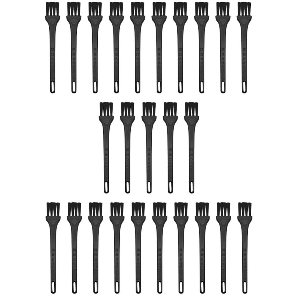 BETOOKY 25pcs Cleaning Brushes for Humidifier Hair Clipper Razor and Keyboard Portable Multi Use Cleaning Brush Set Black