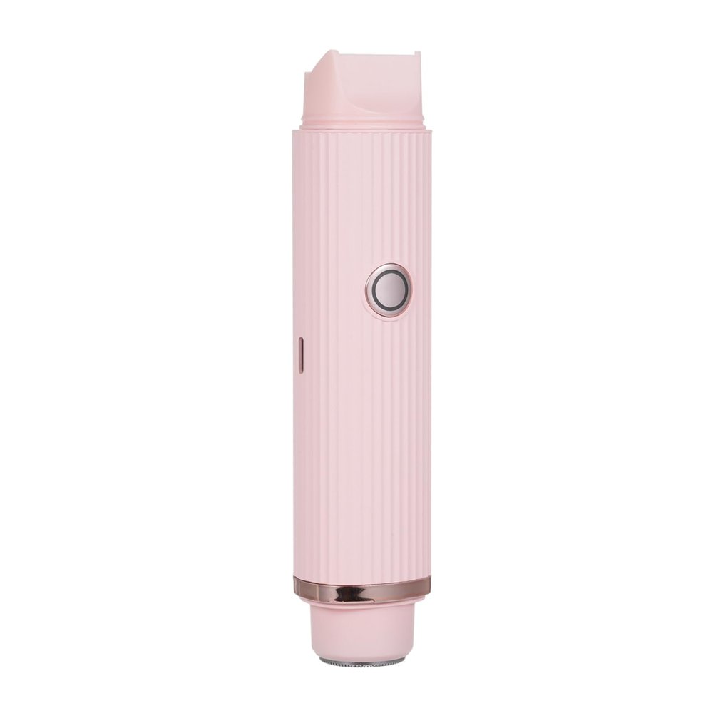 Denash Dual Head Electric Shaver, Trimmer for Body Hair and Smooth Shaving Head for Fine Hair, with 2mm Comb and Cleaning Brush for Women Men (Pink)