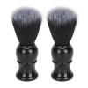 Beard Soap Brush Men 2pcs Fine Synthetic Beard Foam Brush For Smooth Trimming Quick Drying Moustache Grooming Tool With Stylish Handle ABS Material view 1
