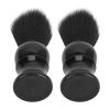 Beard Soap Brush Men 2pcs Fine Synthetic Beard Foam Brush For Smooth Trimming Quick Drying Moustache Grooming Tool With Stylish Handle ABS Material view 2