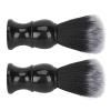 Beard Soap Brush Men 2pcs Fine Synthetic Beard Foam Brush For Smooth Trimming Quick Drying Moustache Grooming Tool With Stylish Handle ABS Material view 4