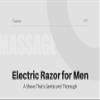 Electric Shaver for Men, Rechargeable Cordless Razor with USB Cable and Cleaning Brush, Silver and Black view 2