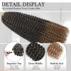 Passion Twist Hair 8 Packs Water Wave Crochet Hair Bohemian Braiding Hair Pre Looped Crochet Braids Hair Extensions for Black Women (T/27#, 24 Inch) view 3