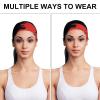BESCHOC Funny Creative Dinosaurs Eat People Red Headband for Men Sweatband Headbands for Running, Cycling, Football, Yoga, Unisex Hairband view 3