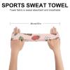 BESCHOC Headbands Men & Women Cartoon Koala Bear Strawberry Flower Leaf Light Pink Sweat Bands for Tennis, Basketball, Running, Gym, Working view 2