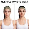 BESCHOC Men & Women Sweatband Headband for Sports Tennis Gym Work Out (Kittens Flower Garden Cats) view 3