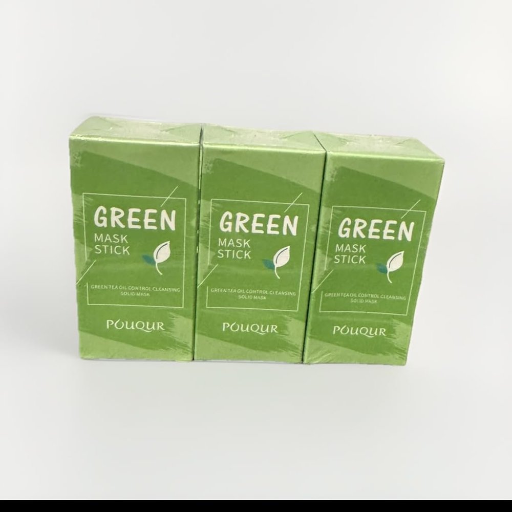 Bernada marketplacellc 3PCS Of Green Tea Deep Refresh Face Mask Stick  Gentle Cleansing, Oil Control, Green Tea Facial Mask Set