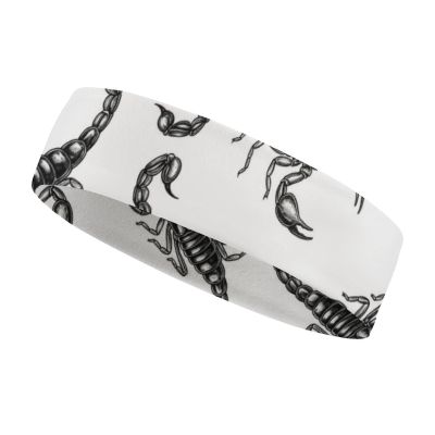 BESCHOC Athletic Workout Headband for Running, Tennis, Basketball, Yoga, Gym Unisex Sweatband (Black Scorpion)