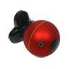Electric Rotary Shaver for Men, Red Spherical Ball Shape Design with 3 Floating Heads and Cleaning Brush view 3
