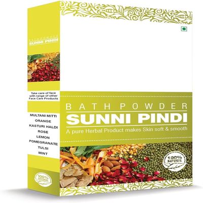 MA Sunni.pindi Nalangu Maavu Bath Powder For Skin & Tan Removal, Revitalizing Ubtan Body Scrub & Face Pack, 200g