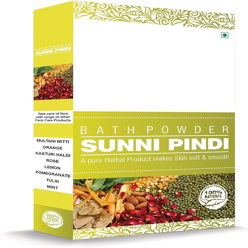 MA Sunni.pindi Nalangu Maavu Bath Powder For Skin & Tan Removal, Revitalizing Ubtan Body Scrub & Face Pack, 200g
