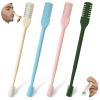 LUWOONNG 2-in-1 Nose Hair Trimmer for Women Men, Manual 360 Rotating Nostril Hair Remover Tool, Double Sided Nose Hair Blade with Cleaning Brush - Portable Travel Grooming Essentials (Blue, 3Pack) view 1