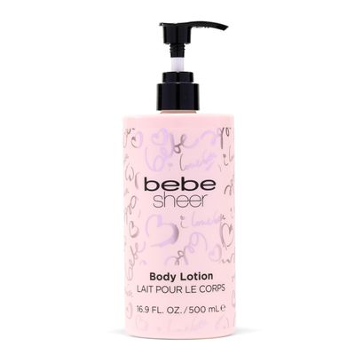 bebe Sheer Body Lotion for Women - Hydrating Dry Skin Lotion - Fruity, Citrus and Floral Scent - Softens Skin and Provides All-Day Moisture - 16.9 oz