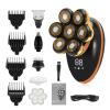 7D Floating Electric Shaver,Compatible With Men Wet & Dry Rechargeable Beard Trimmer with LCD Display, Bald Head Shaving Razor Machine(Golden-Pro) view 1