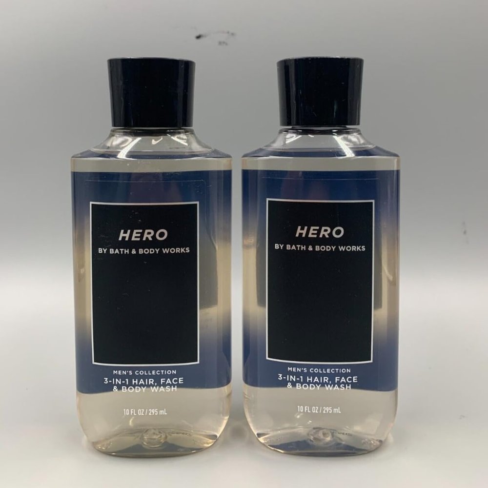 2 Men's Collection Hero 3-in-1 Hair Face bath Body Wash