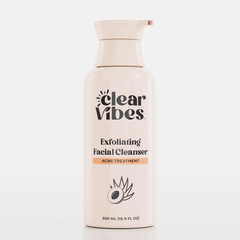 Clear Vibes Exfoliating Facial Cleanser, Acne Treatment, 500 ML (16.9 FL OZ)