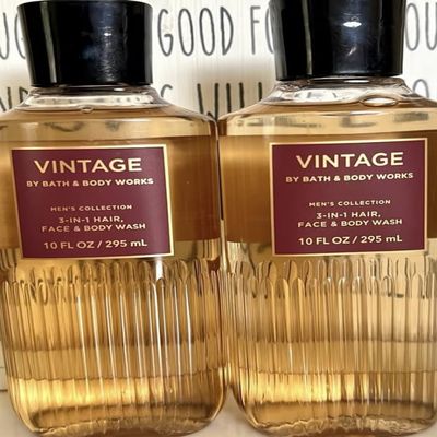 2 Men's Collection Vintage 3-in-1 Hair Face bath Body Wash