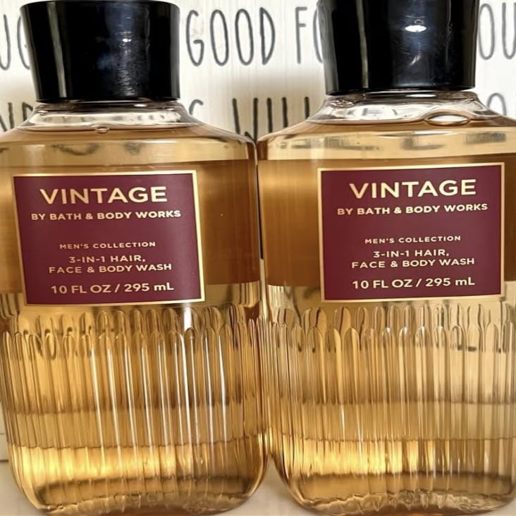 2 Men's Collection Vintage 3-in-1 Hair Face bath Body Wash
