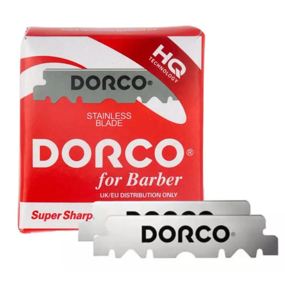 ABS Dorco Single Edge Razor Blades for Straight Razors and Shavettes Barbershop-Quality Sharp, Smooth Shaving Refills American Beauty Supply (Pack of 100)