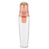 Pilipane Portable USB Electric Eyebrow Trimmer Facial Hair Remover Shaver Tool for Women Men Pearl White 2.6x13.5cm with USB Cable Small Brush Eyebrow Trimmer Blade Manual view 2
