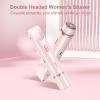 Portable Double Head Shaver Hair Removal Tool Suitable for Women Precise Grooming for Legs Face and Underarm Travel Friendly Shaver view 2