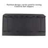 4 Slots Stainless Steel Electric Hair Clipper Storage Rack, Hair Cutter Trimmer Holder Stand, Black Organizer for Salon or Home Use, Durable and Stable Design with Partition for Ea view 3