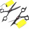 5.5 inch reverse tooth hair cutting scissors hair clipper hair thinning shears hairdressing scissors view 1