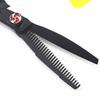 5.5 inch reverse tooth hair cutting scissors hair clipper hair thinning shears hairdressing scissors view 3
