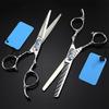 6 inch Professional 440c Plum Handle Hair Scissors Hair Cutting Barber Cut Salon thinning Shears Hairdressing Scissors view 1