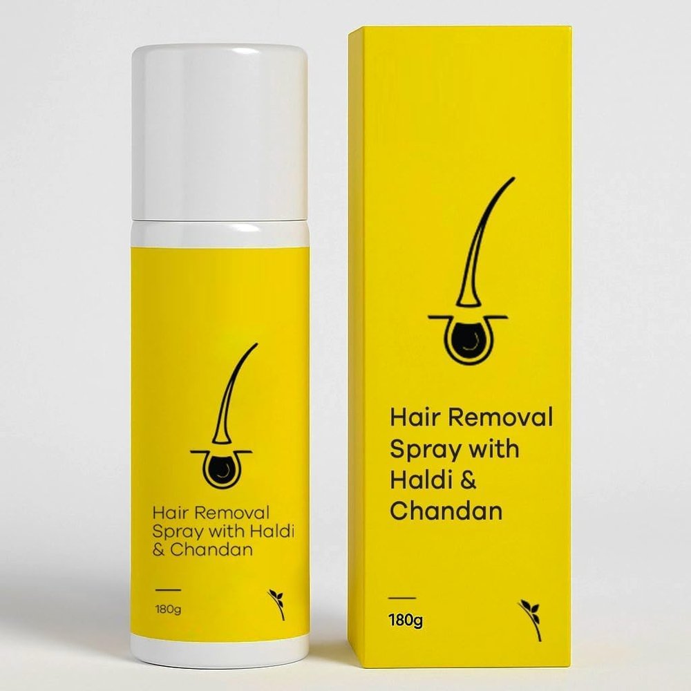 MA Haldi Chandan Hair Removal Cream Spray | Painless Body Hair Removal Spray (180 ml)