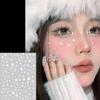 10 Pack Glitter Freckles Snowflake Face Tattoos Christmas Makeup Temporary Face Stickers Silver Gold Freckle Glitter Face Tattoo for Women Kids Holiday Party Accessories (White 1) view 1