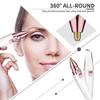 Facial Hair Remover for Women: 2 in 1 Rechargeable Nose Hair & Eyebrow Trimmer, Face Shaver with Built-in LED Light for Removing Chin, and Cheek Trimming - with Built-in LED Light view 3